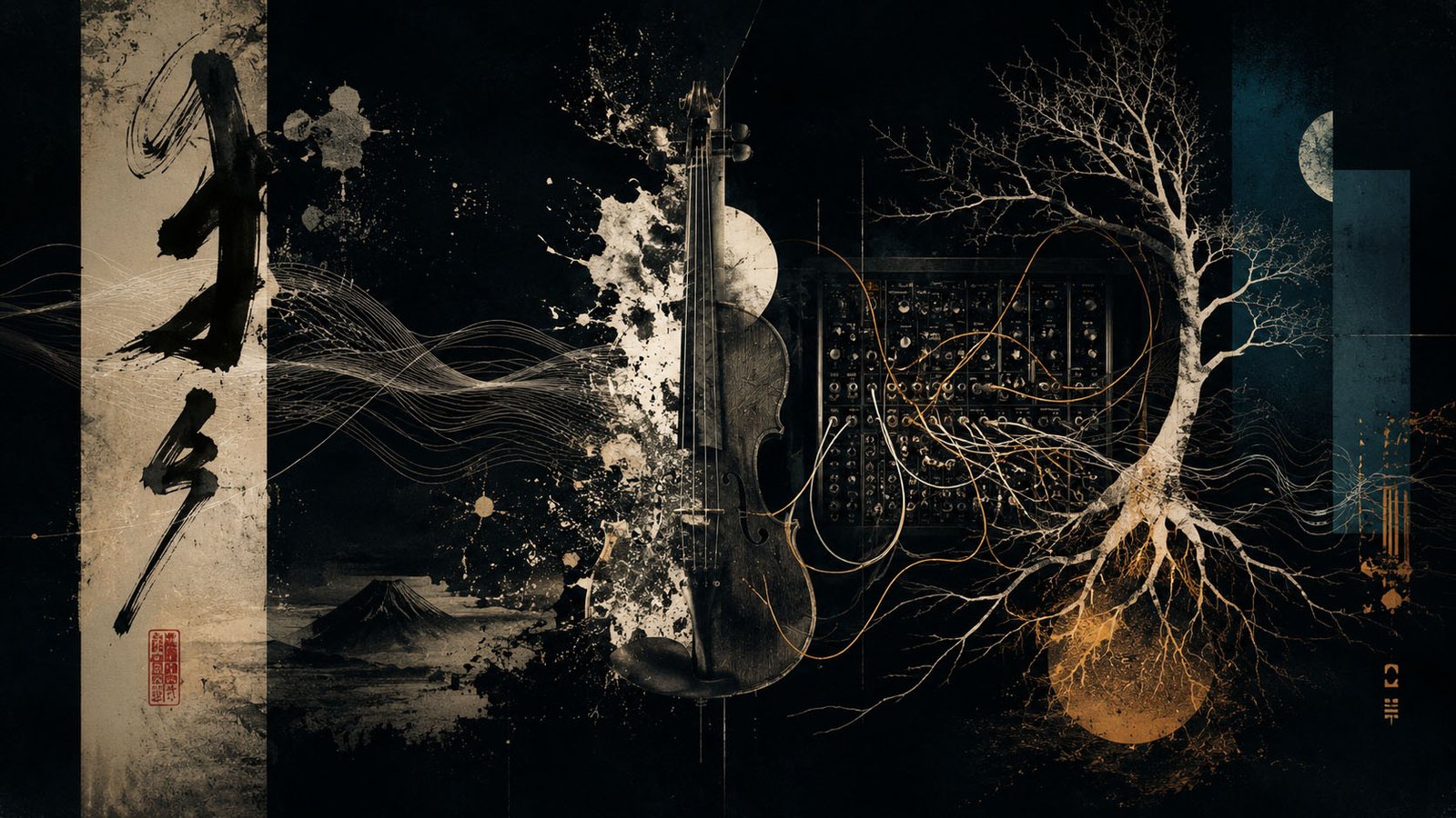Experimental audiovisual performance by Akie Doi from Japan and Make Like a Tree from Ukraine, combining live music, improvisation, modular synthesizers and visual art at Bolderāja in Riga.