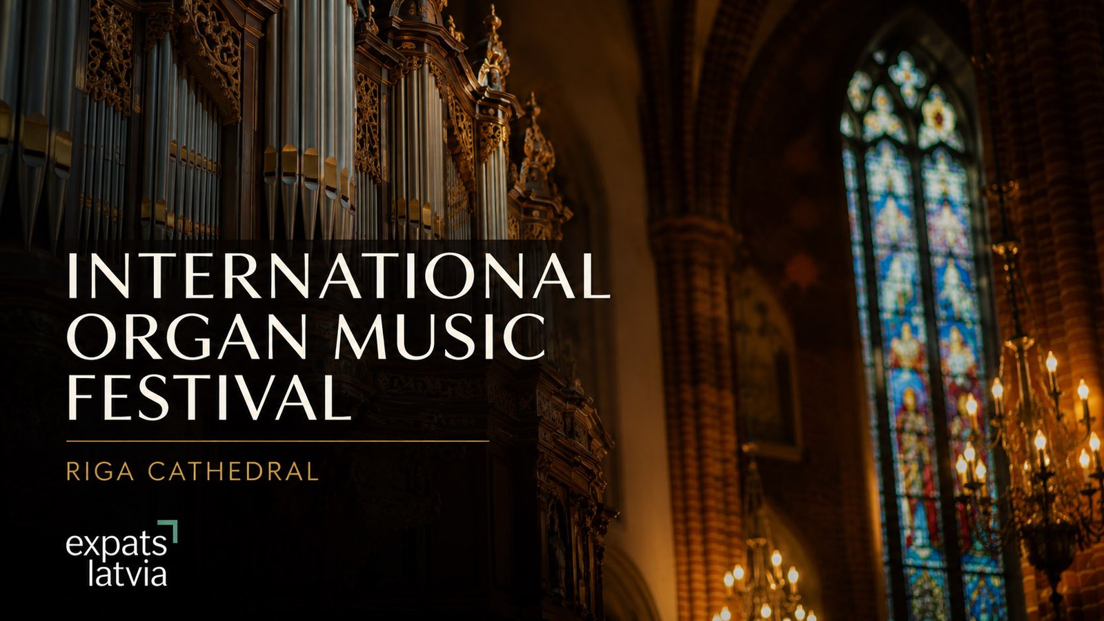 International Organ Music Festival at Riga Cathedral featuring world-class organ concerts throughout July and August 2026