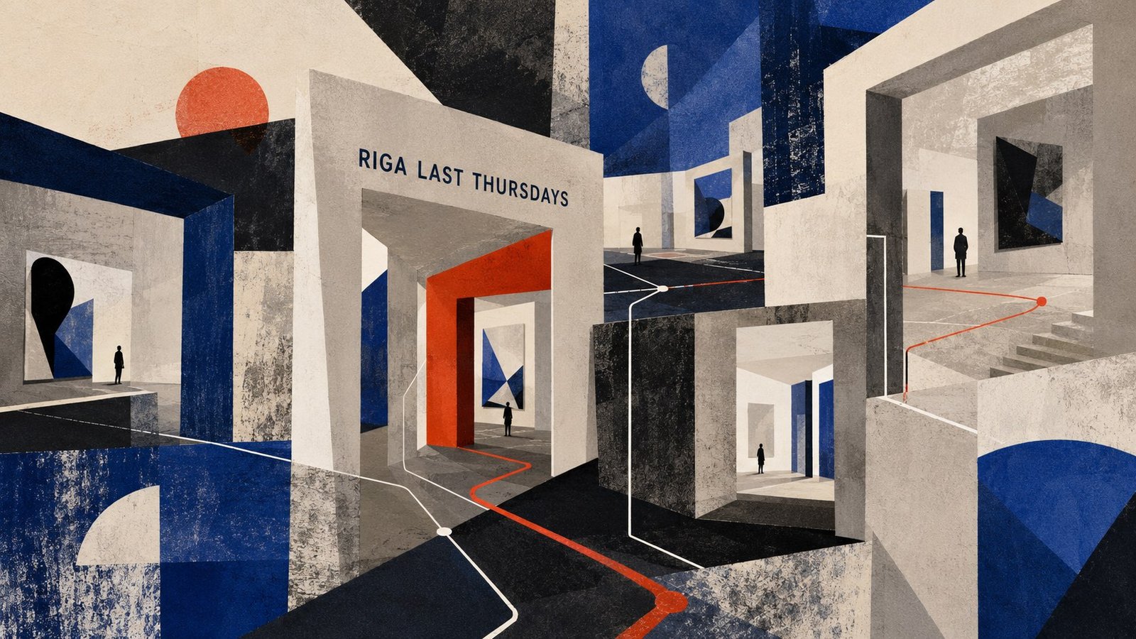 Riga Last Thursdays free gallery evening across contemporary art spaces in Riga