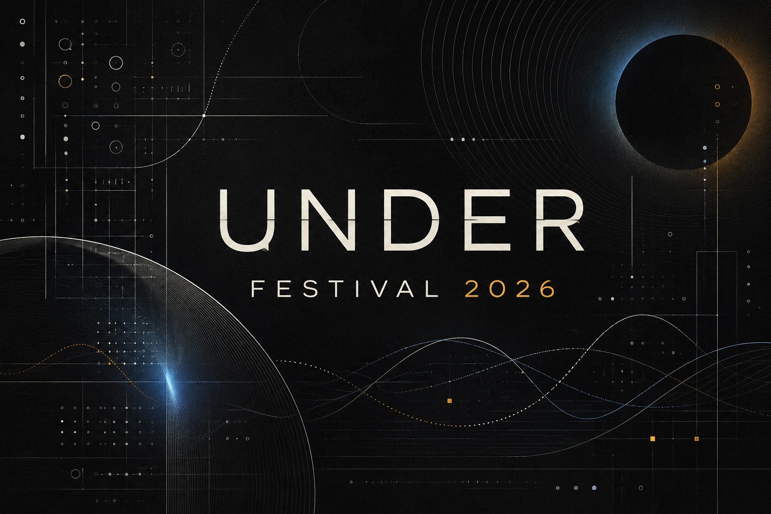 UNDER Festival 2026 in Riga featuring electronic music, audiovisual performances and digital art installations
