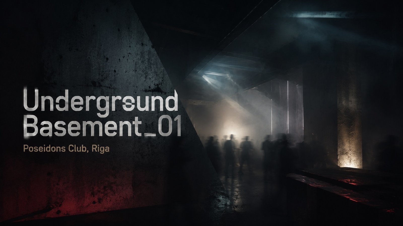 Free underground rave at Poseidons Club in Riga