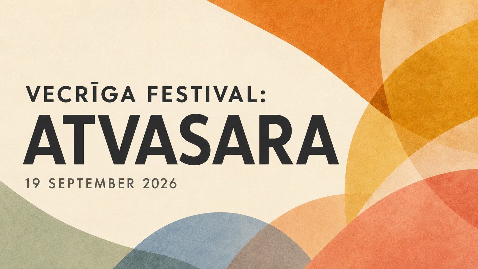 Vecrīga Festival: Atvasara, a free family event in Old Riga on September 19, 2026