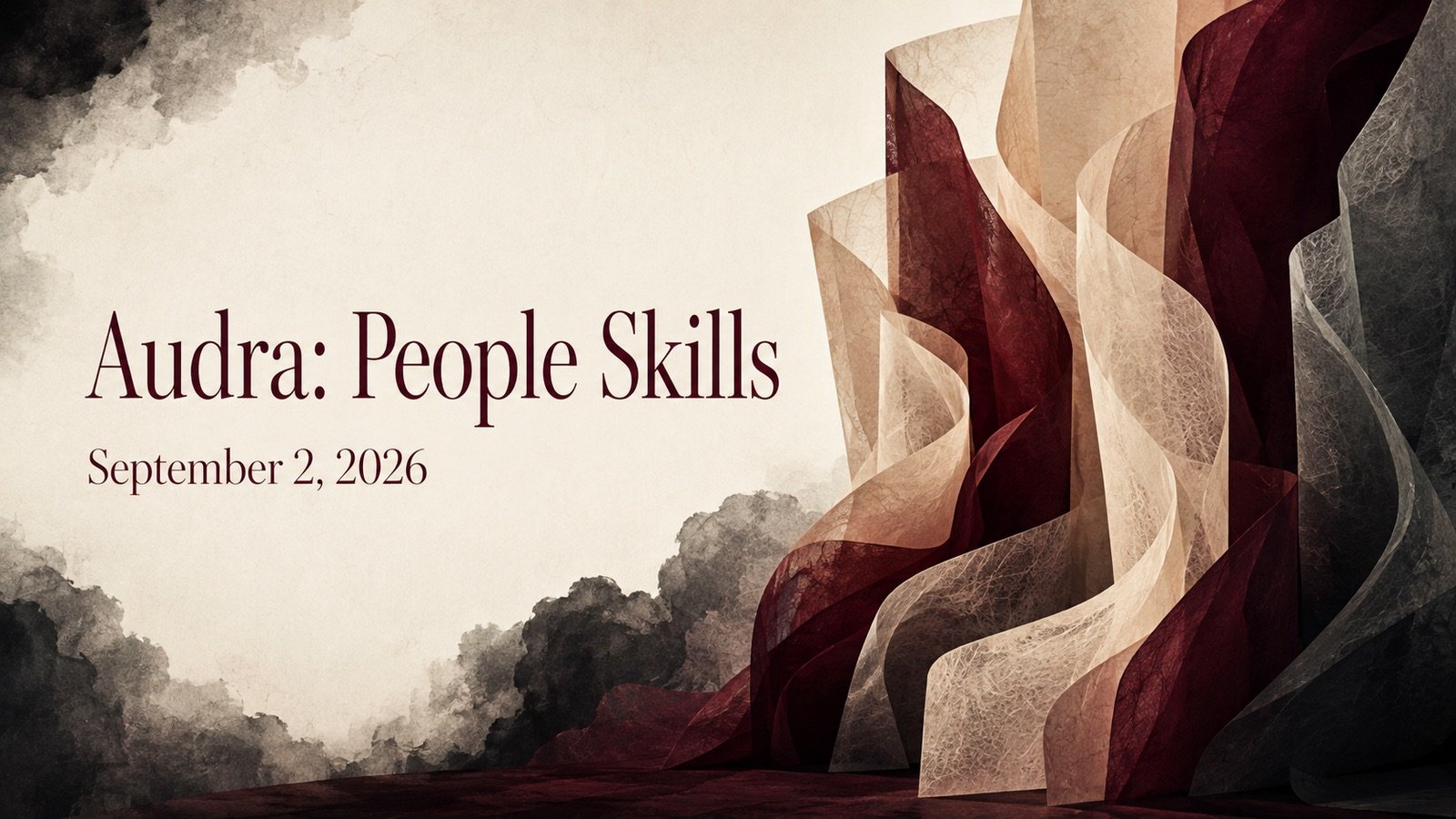 Audra presents People Skills and Lost Harbours at 1983 in Riga.