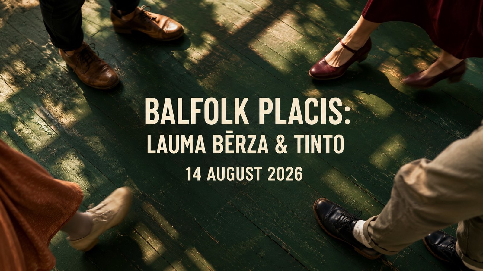Balfolk Placis social dance evening with Lauma Bērza and Tinto in Riga.