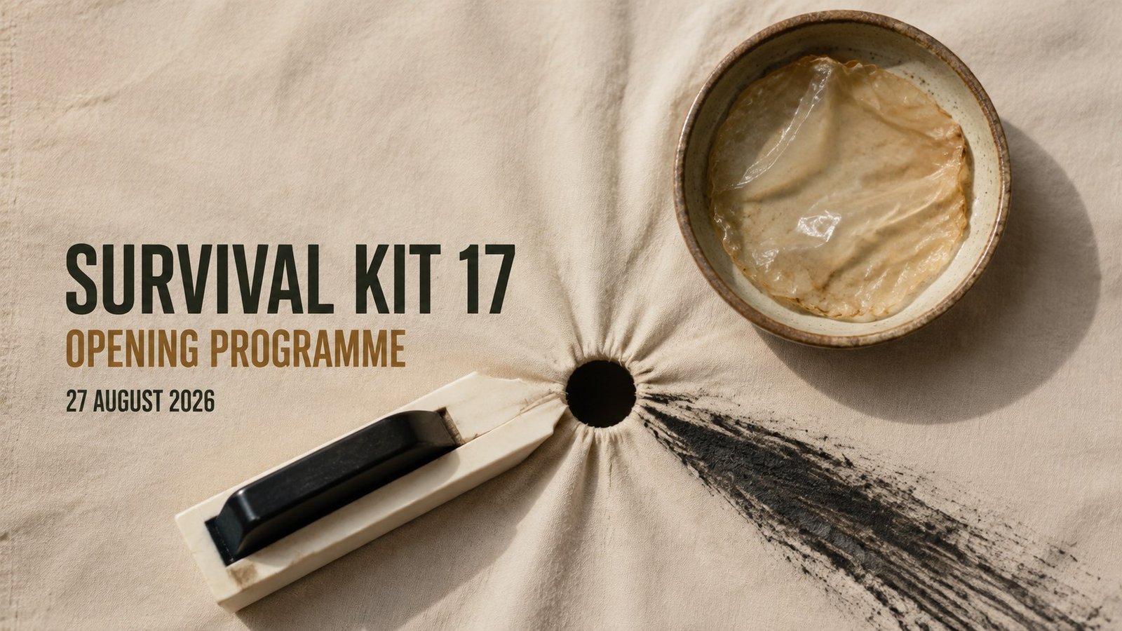 Survival Kit 17 opening programme with performance, sound and participatory art at Riga Congress Hall.