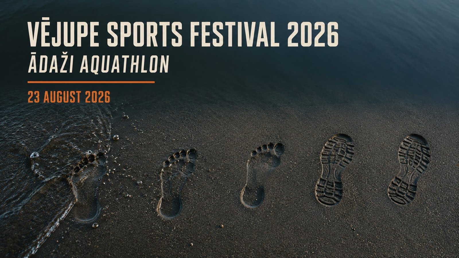 Vējupe Sports Festival 2026 with open-water swimming and aquathlon in Ādaži.