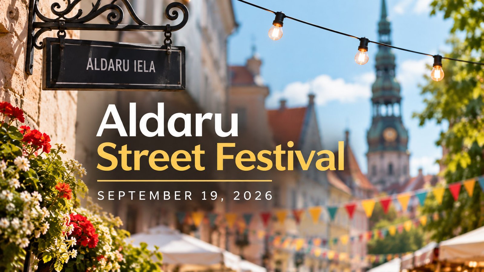 Aldaru Street Festival in Old Riga with live music, local market, food, activities and Silent Disco on September 19, 2026
