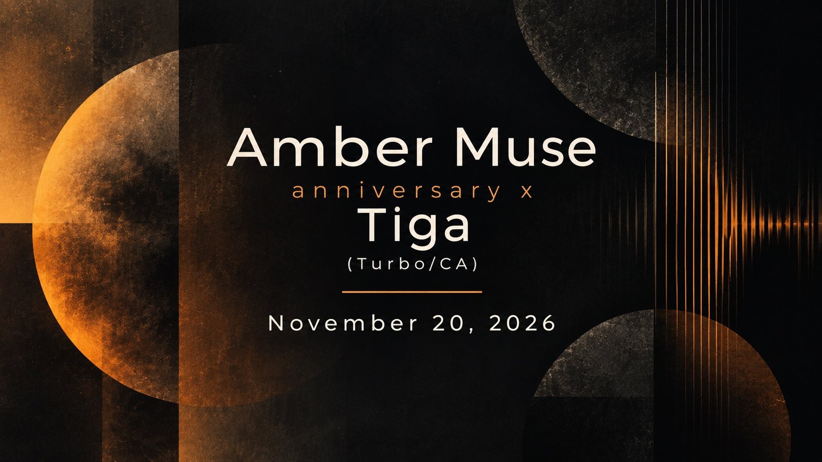 Amber Muse anniversary with Tiga at Laska V21 in Riga.