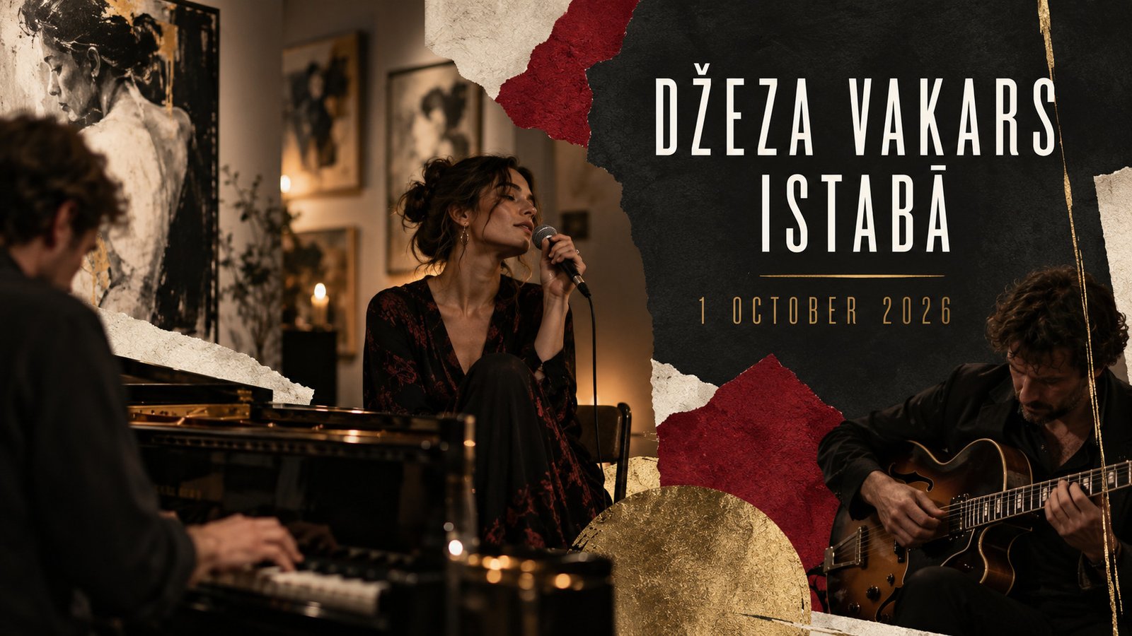Džeza vakars Istabā jazz concert in Riga on 1 October 2026