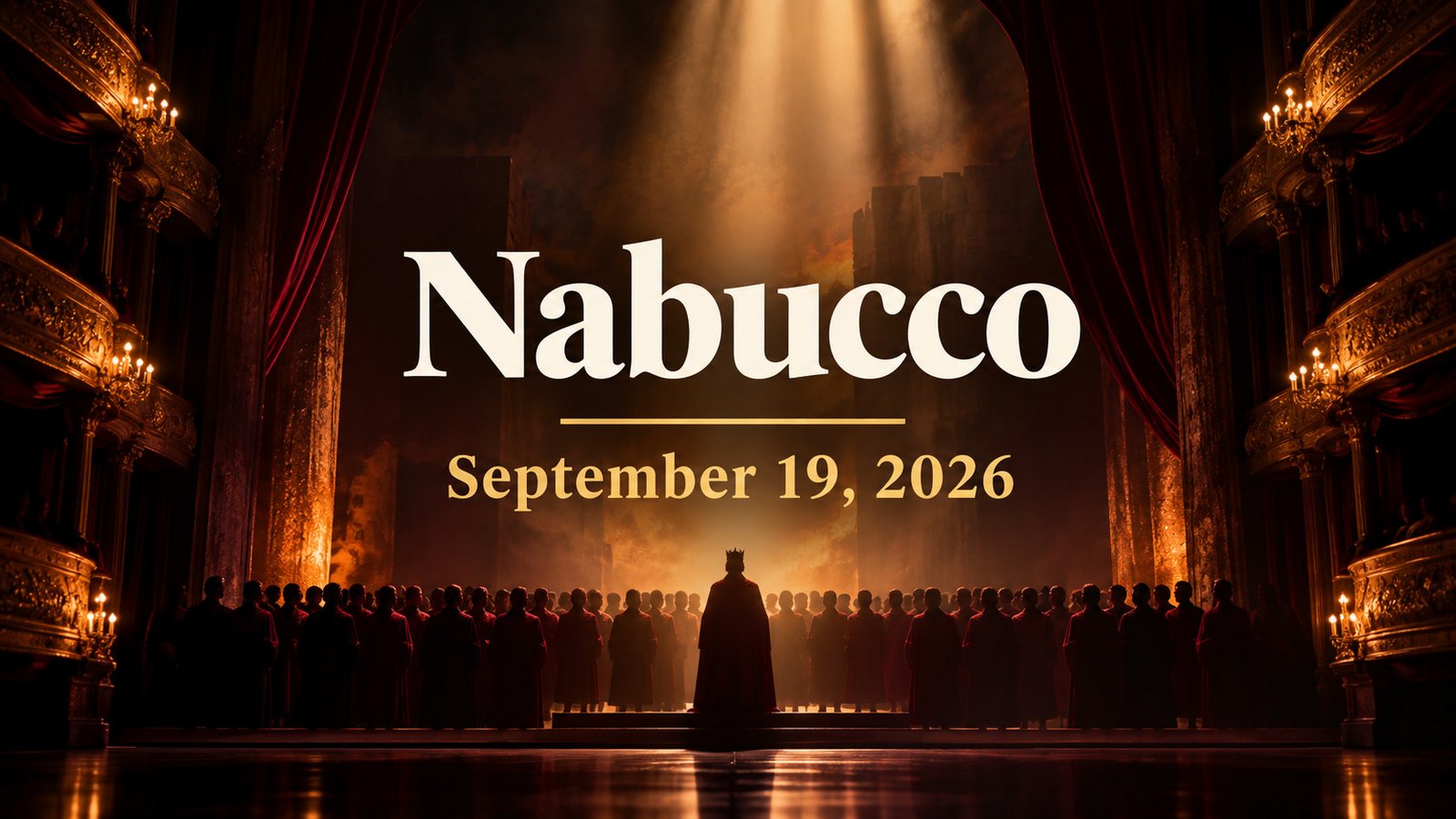 Nabucco at the Latvian National Opera in Riga on September 19, 2026