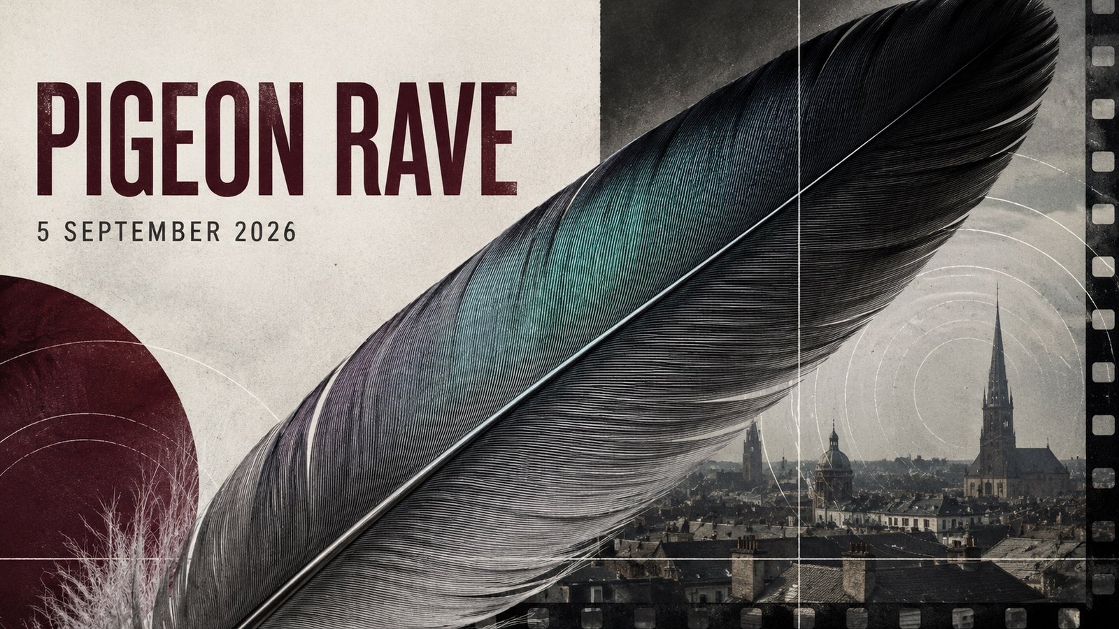 Pigeon Rave audiovisual and performative event during White Night in Riga.