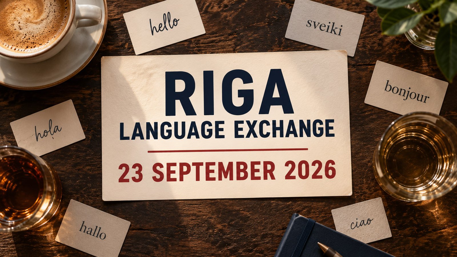 Riga Language Exchange Meetup at FOB bar in Riga.