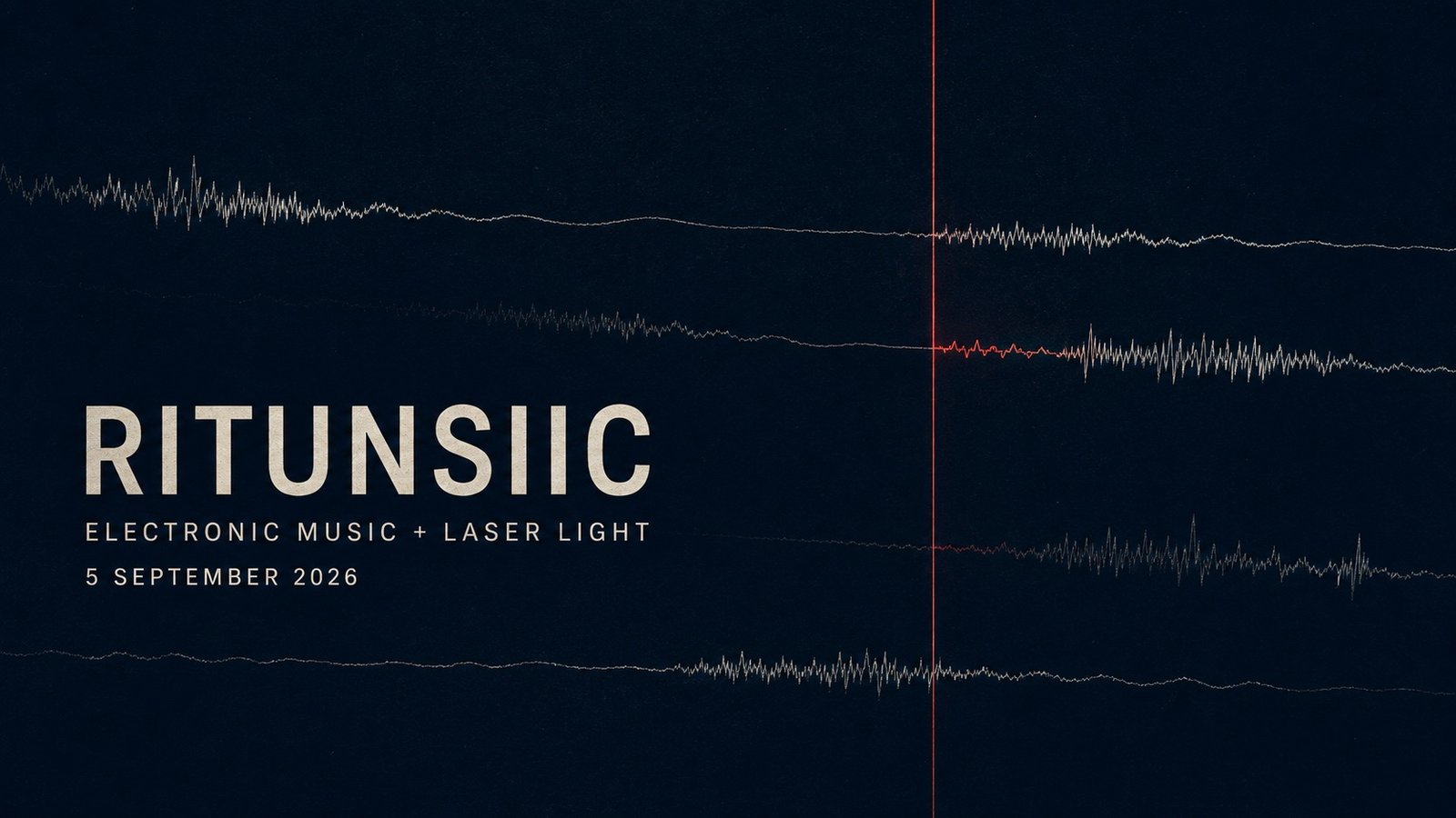 RITUNSIIC electronic music and laser light show at Ziemeļblāzma in Riga.