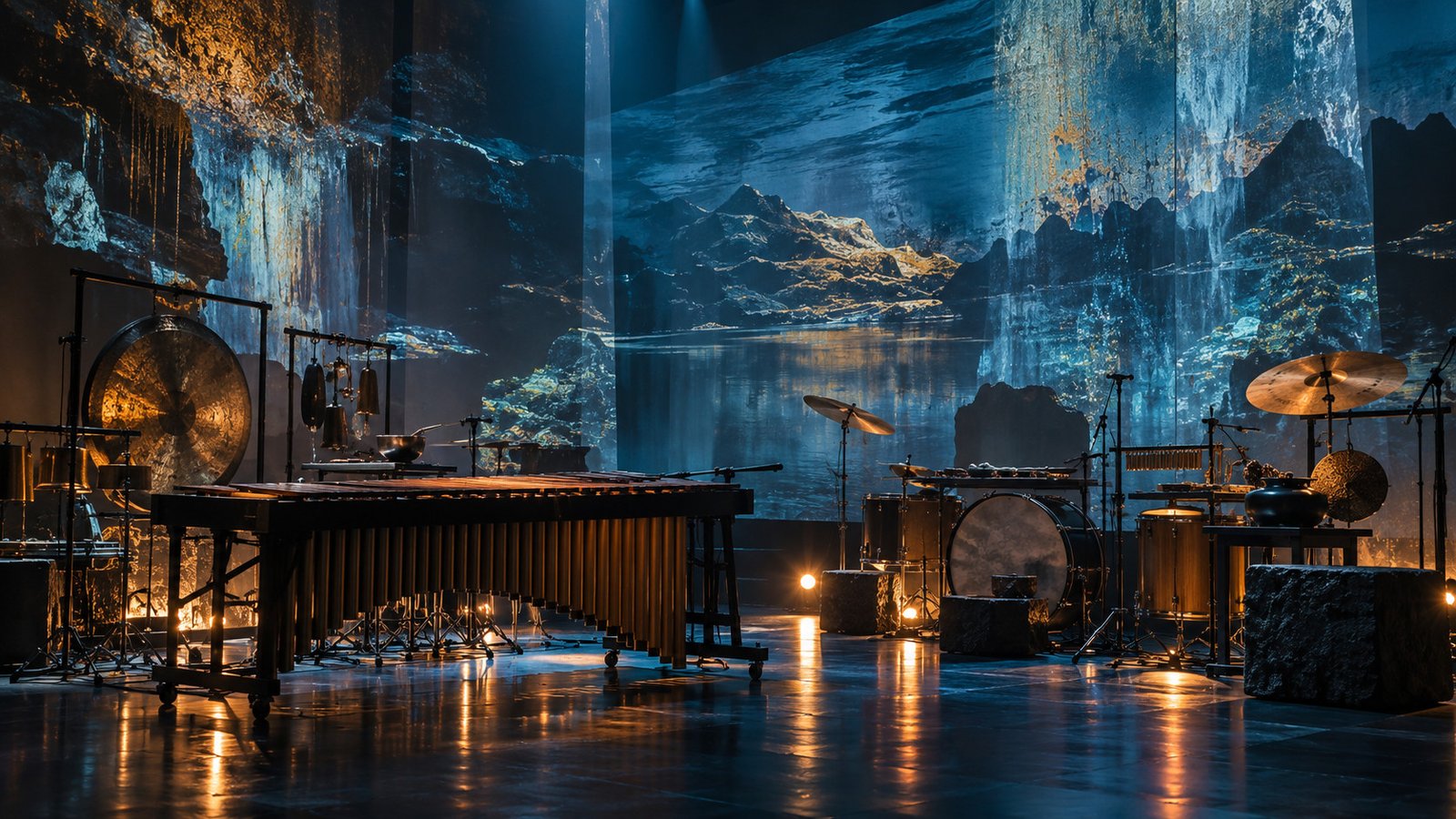 Duo Ictus Echoes of the Surroundings performance at M/Darbnīca in Riga.