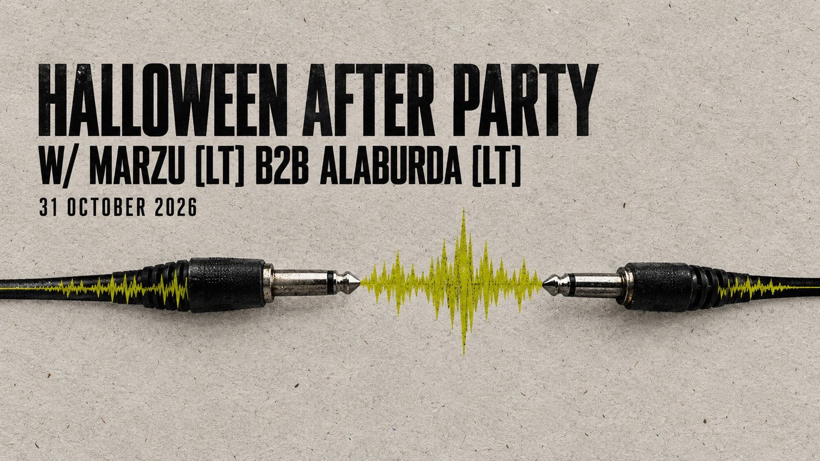 Halloween afterparty with Marzu and Alaburda at B2 Rīga