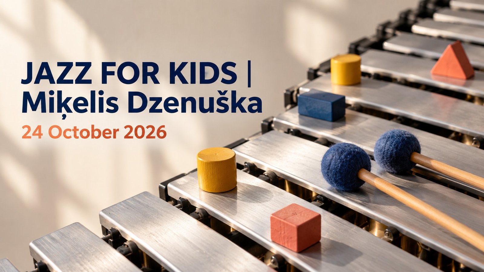 Jazz for Kids with Miķelis Dzenuška at M/Darbnīca in Riga