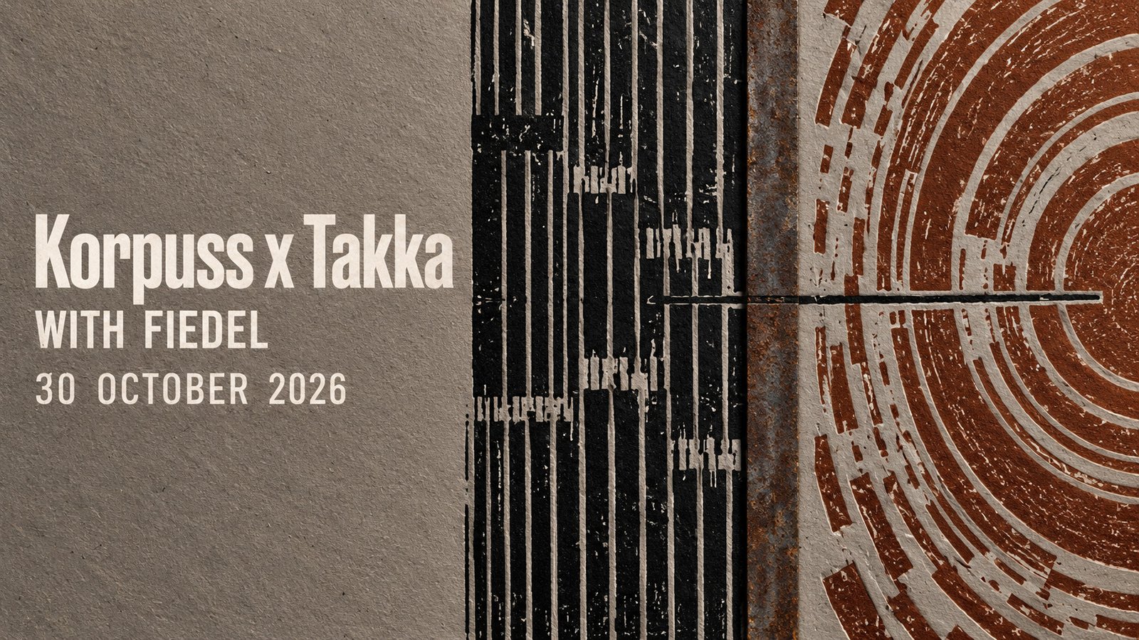 Korpuss x Takka with Fiedel techno and house event at Korpuss in Riga.