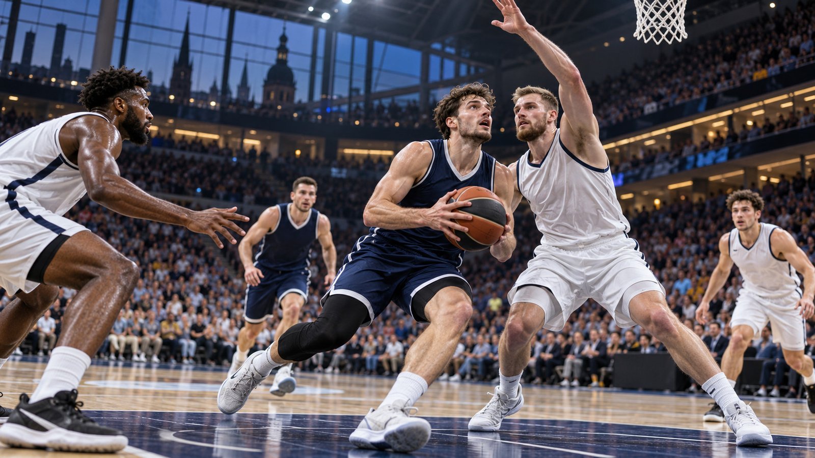 VEF Rīga vs Lokomotiv Plovdiv FIBA Europe Cup game in Riga.